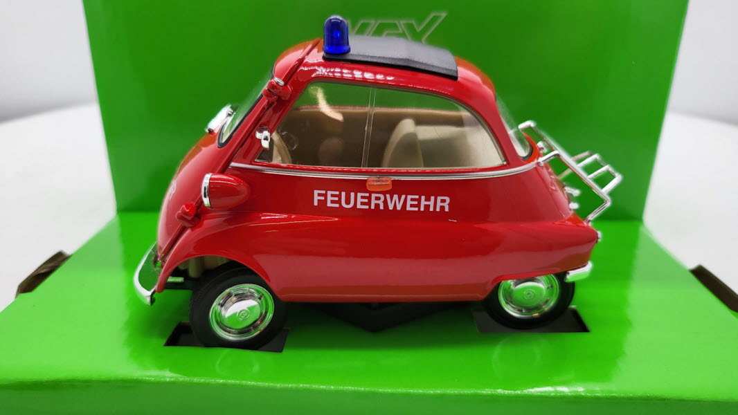 Welly BMW Isetta 250 Brandweer Duitsland 1:18