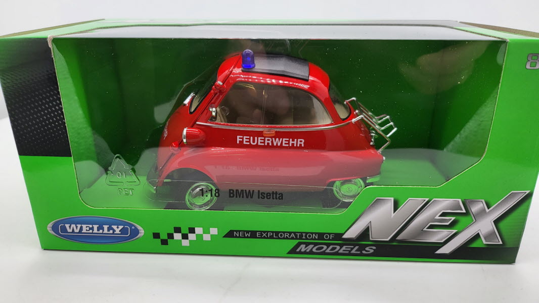 Welly BMW Isetta 250 Brandweer Duitsland 1:18