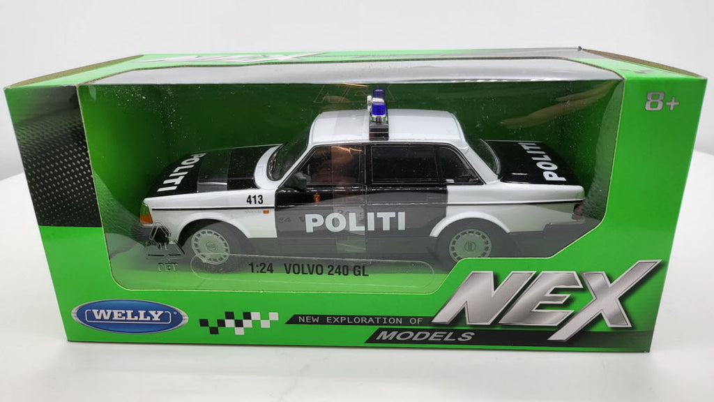 Welly: Volvo 240 GL Politie Noorwegen - Schaal 1:24