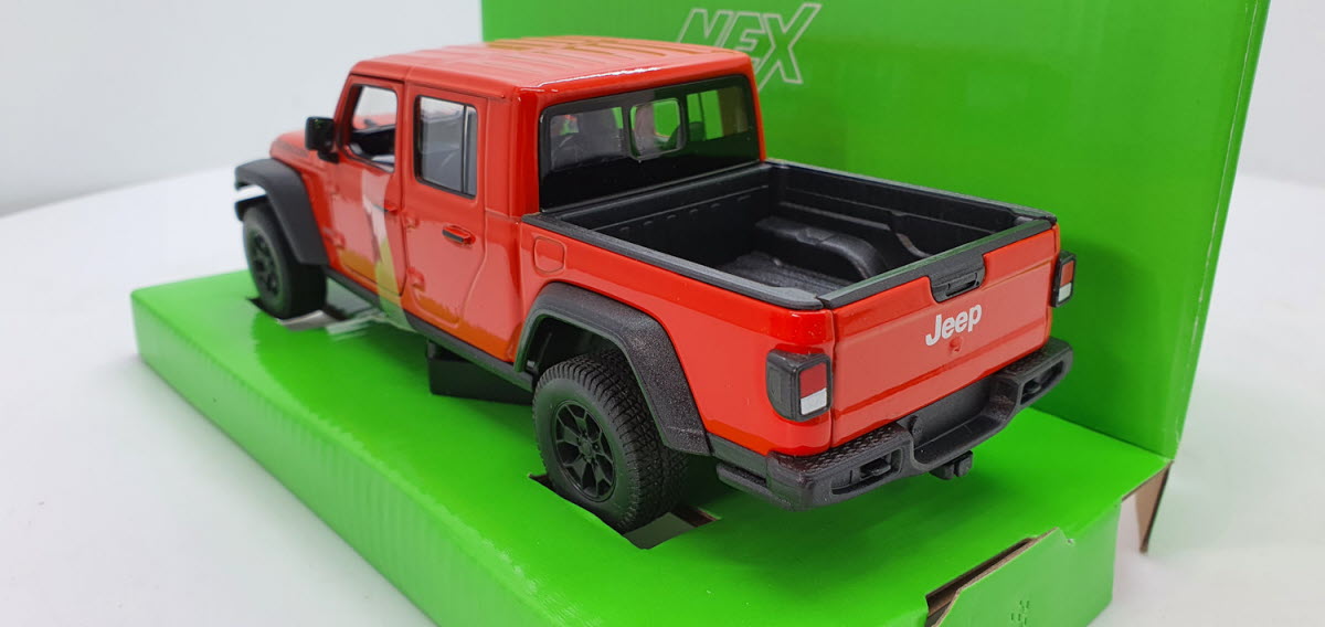 Jeep Gladiator Pick-Up Oranje 2020 Welly 1:24