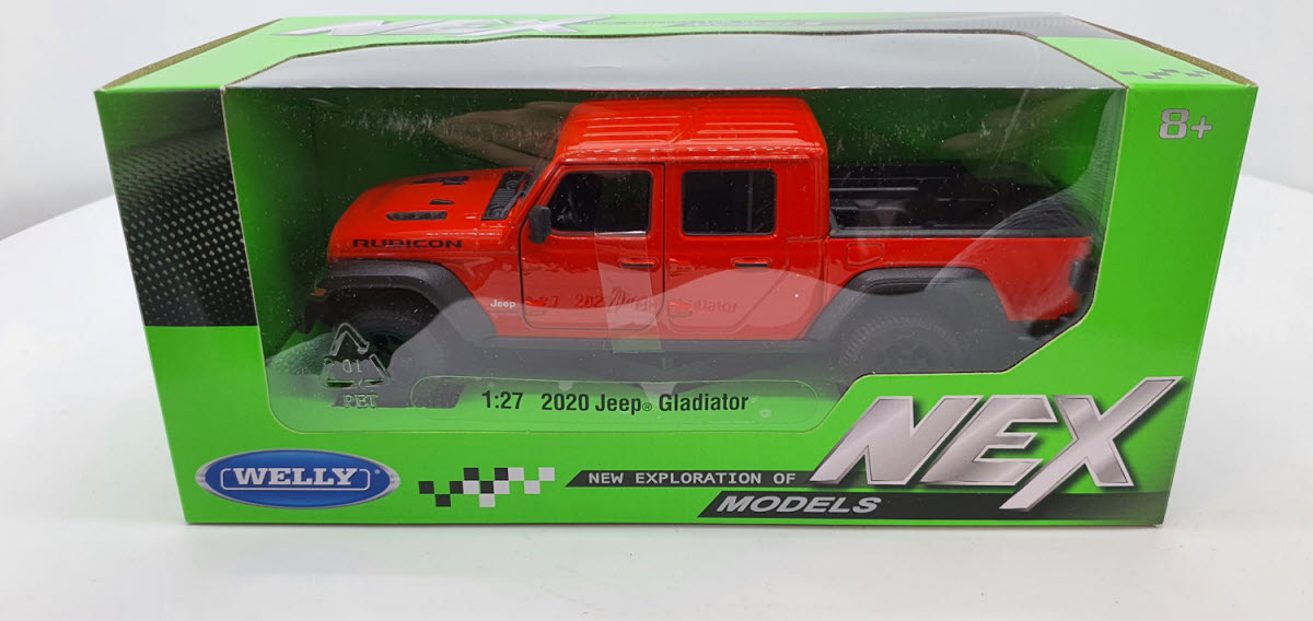 Jeep Gladiator Pick-Up Oranje 2020 Welly 1:24