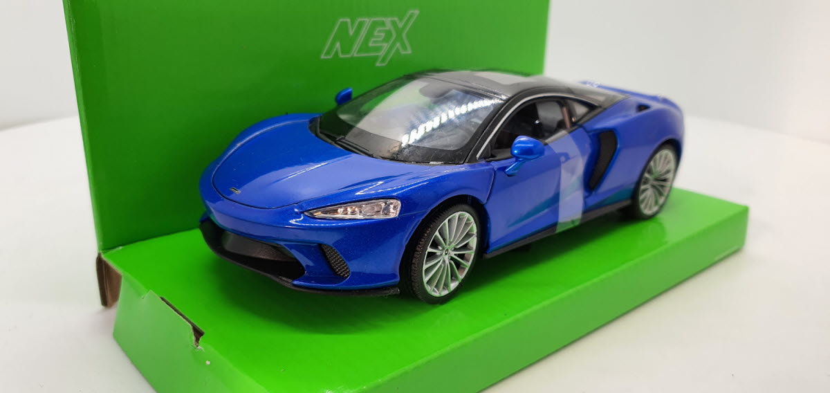Welly McLaren GT Blauw metallic 1:24 - Welly (WEL24105BLUE)