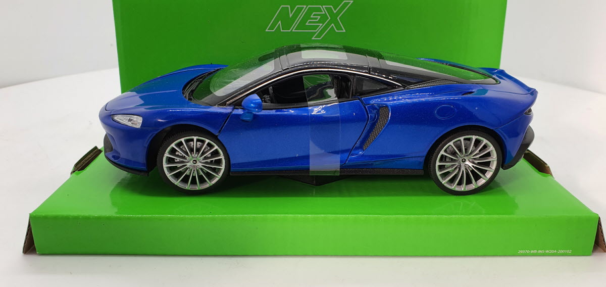 Welly McLaren GT Blauw metallic 1:24 - Welly (WEL24105BLUE)