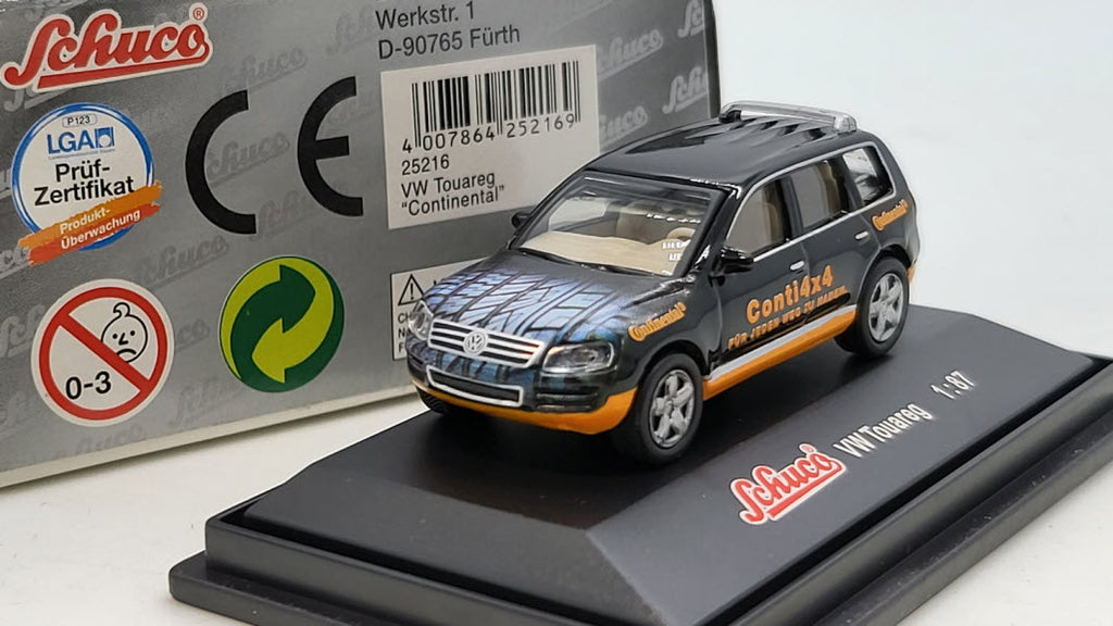 Volkswagen Touareg Continental Zwart - Schuco 1:87