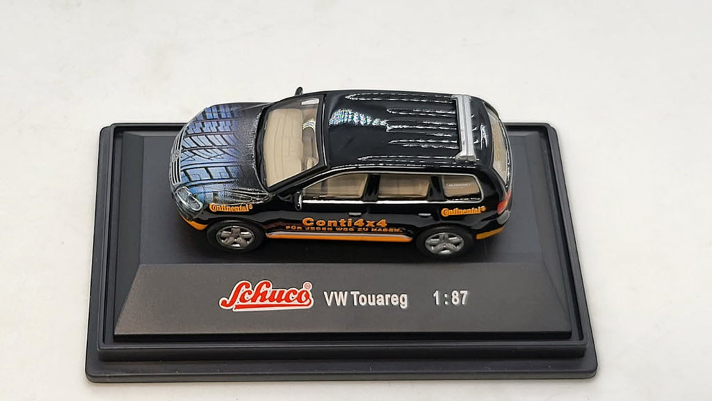 Volkswagen Touareg Continental Zwart - Schuco 1:87