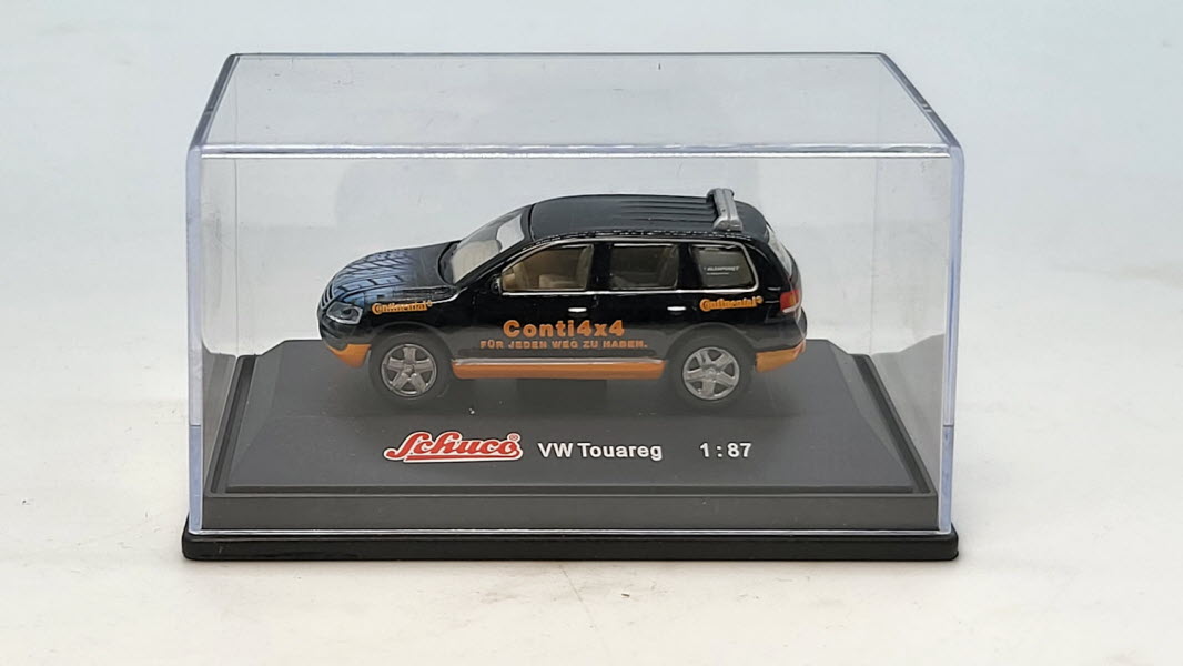 Volkswagen Touareg Continental Zwart - Schuco 1:87