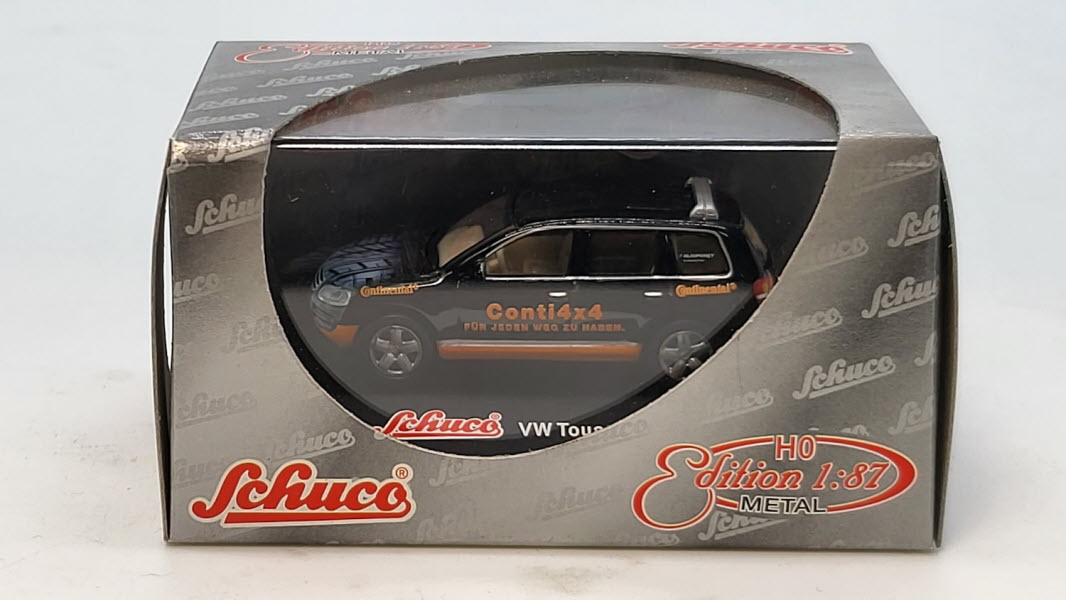 Volkswagen Touareg Continental Zwart - Schuco 1:87