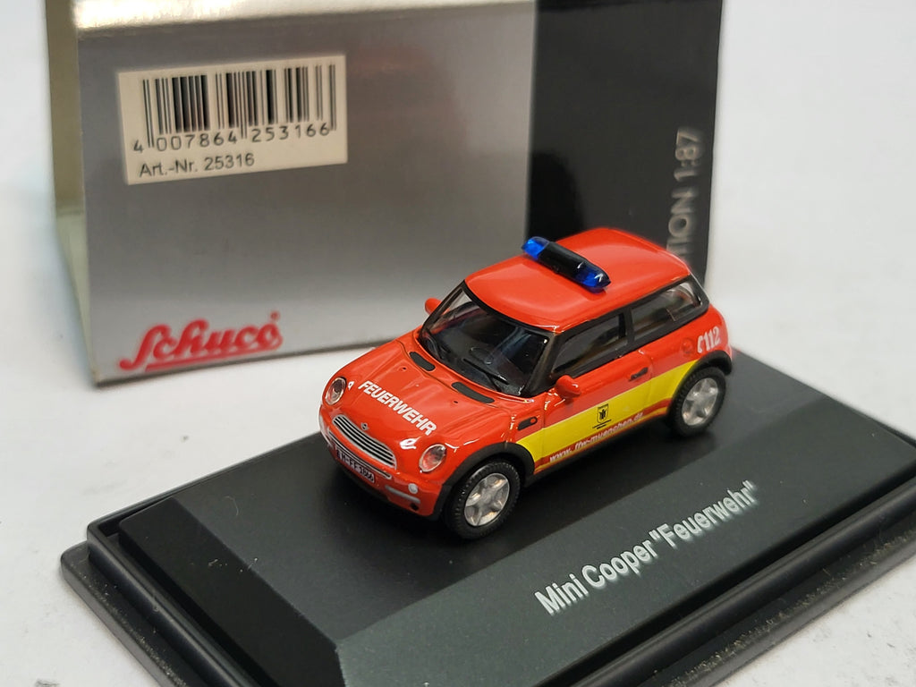 Mini Cooper Feuerwehr - Schuco 1:87