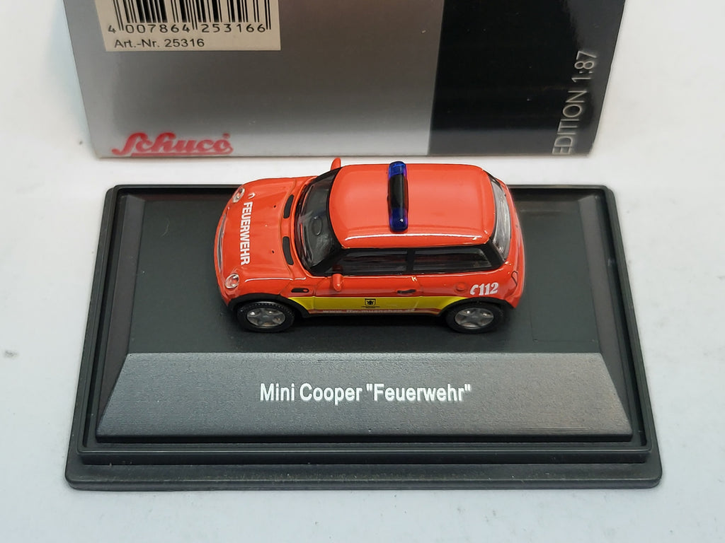 Mini Cooper Feuerwehr - Schuco 1:87