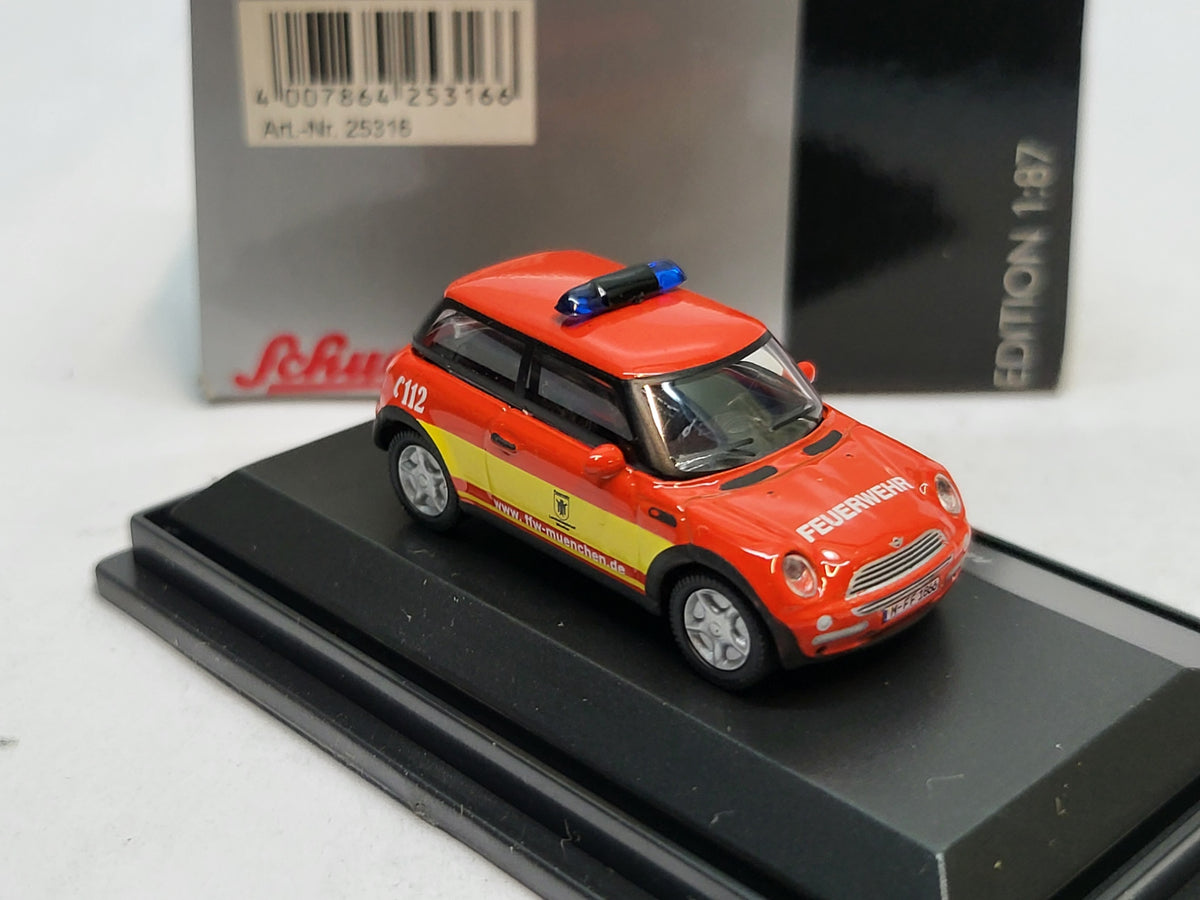Mini Cooper Feuerwehr - Schuco 1:87