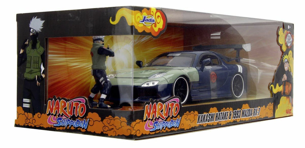 Mazda RX-7 Kakashi Hatake Groen/Blauw 1993 - Jada Toys 1:24