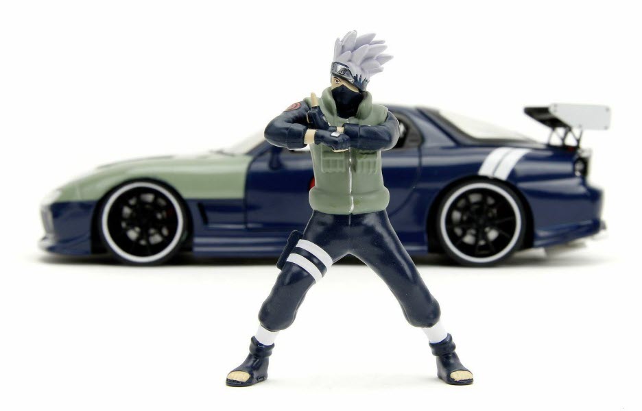 Mazda RX-7 Kakashi Hatake Groen/Blauw 1993 - Jada Toys 1:24
