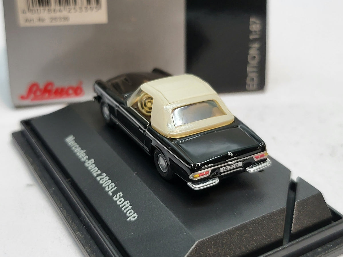 Mercedes-Benz 280SL Softtop Pagode Zwart - Schuco 1:87