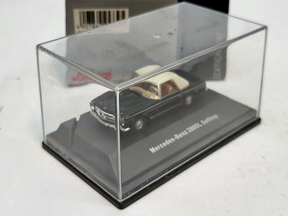 Mercedes-Benz 280SL Softtop Pagode Zwart - Schuco 1:87