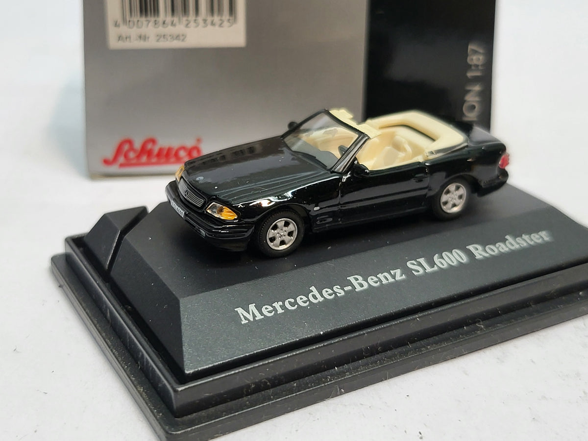 Mercedes-Benz SL600 Roadster Zwart - Schuco 1:87