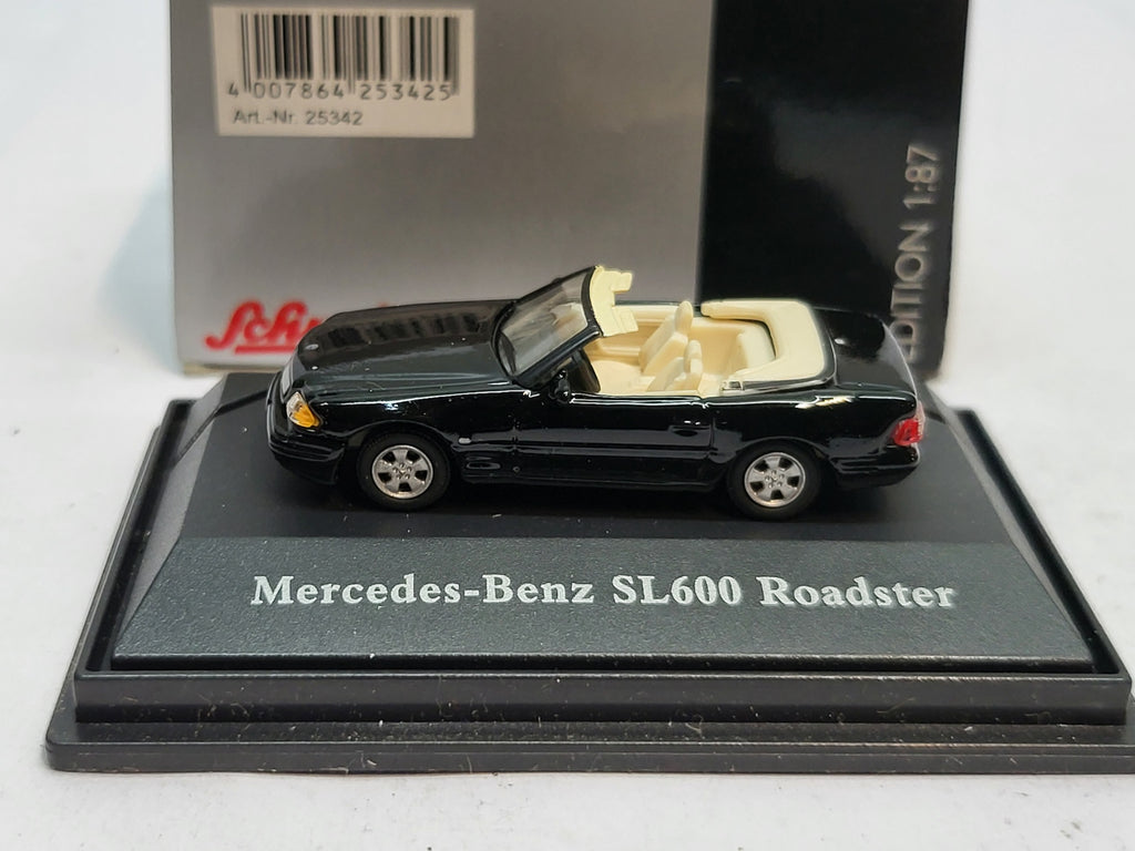 Mercedes-Benz SL600 Roadster Zwart - Schuco 1:87