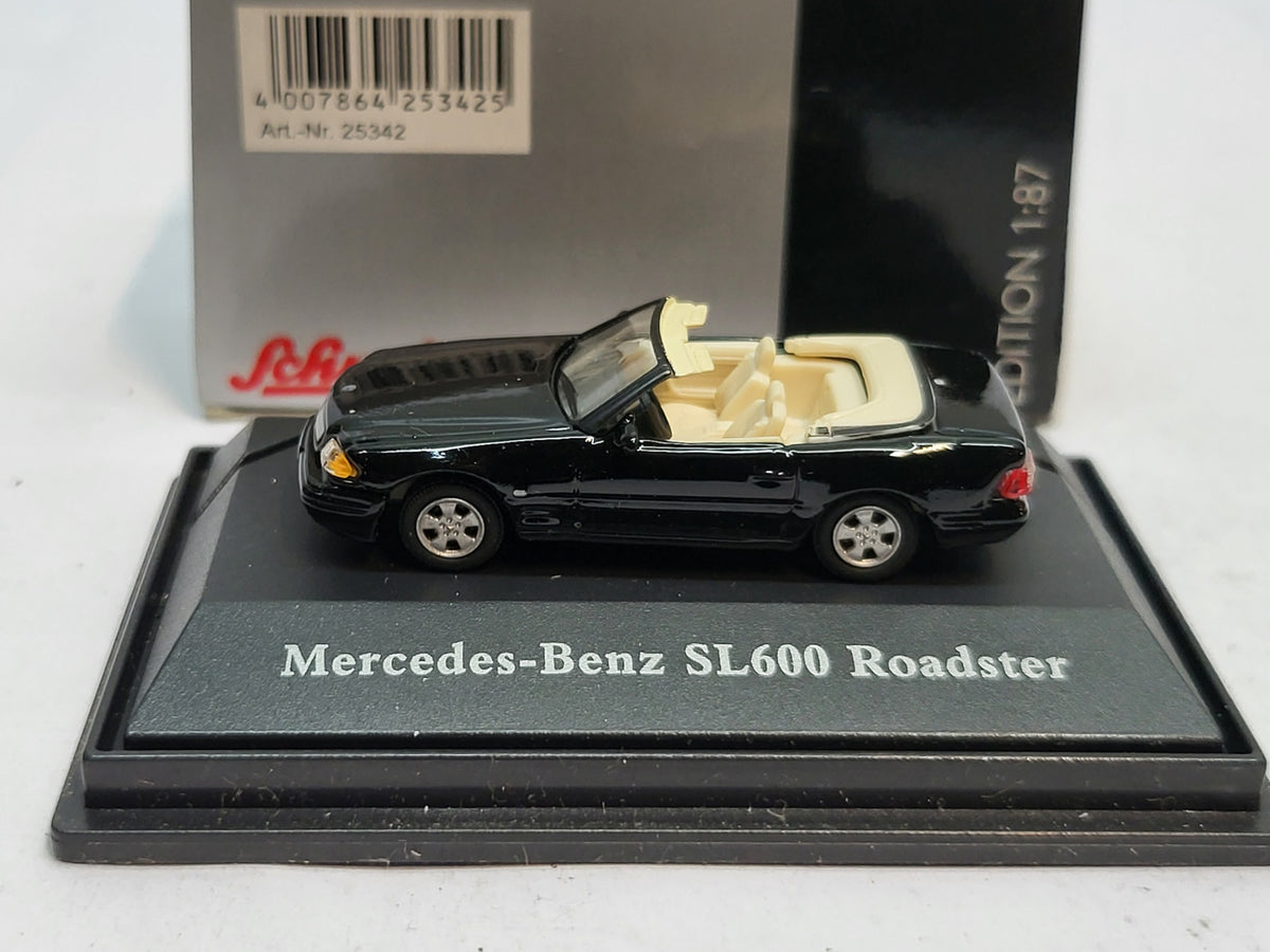 Mercedes-Benz SL600 Roadster Zwart - Schuco 1:87