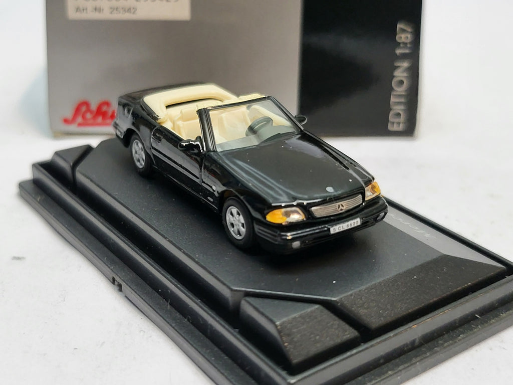 Mercedes-Benz SL600 Roadster Zwart - Schuco 1:87
