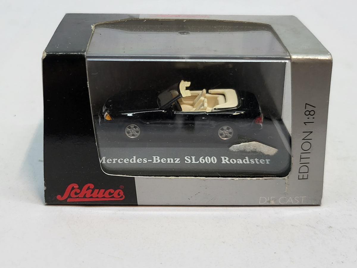 Mercedes-Benz SL600 Roadster Zwart - Schuco 1:87