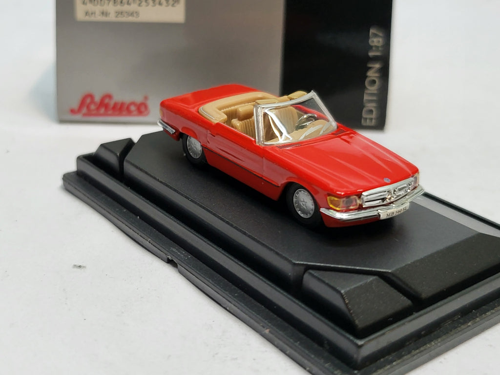 Mercedes-Benz 560SL Cabriolet Rood - Schuco 1:87