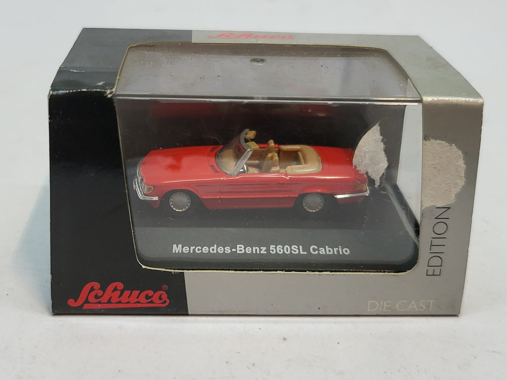 Mercedes-Benz 560SL Cabriolet Rood - Schuco 1:87