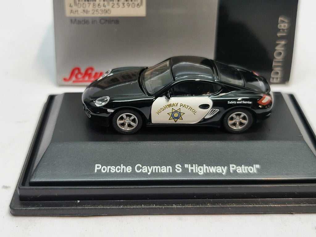 Porsche Cayman S Highway Patrol - Schuco 1:87