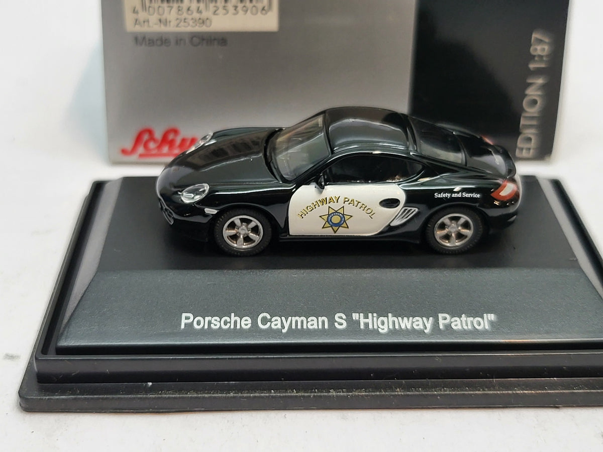 Porsche Cayman S Highway Patrol - Schuco 1:87