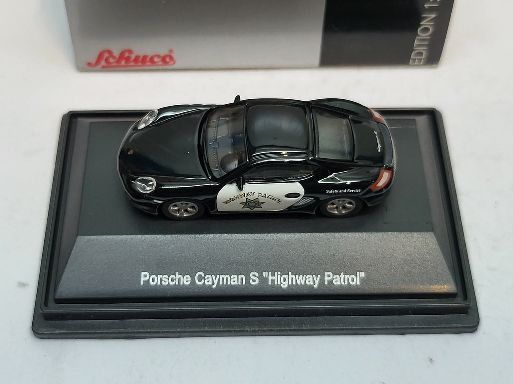Porsche Cayman S Highway Patrol - Schuco 1:87