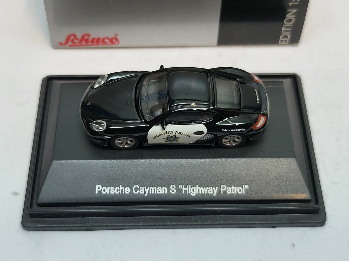 Porsche Cayman S Highway Patrol - Schuco 1:87