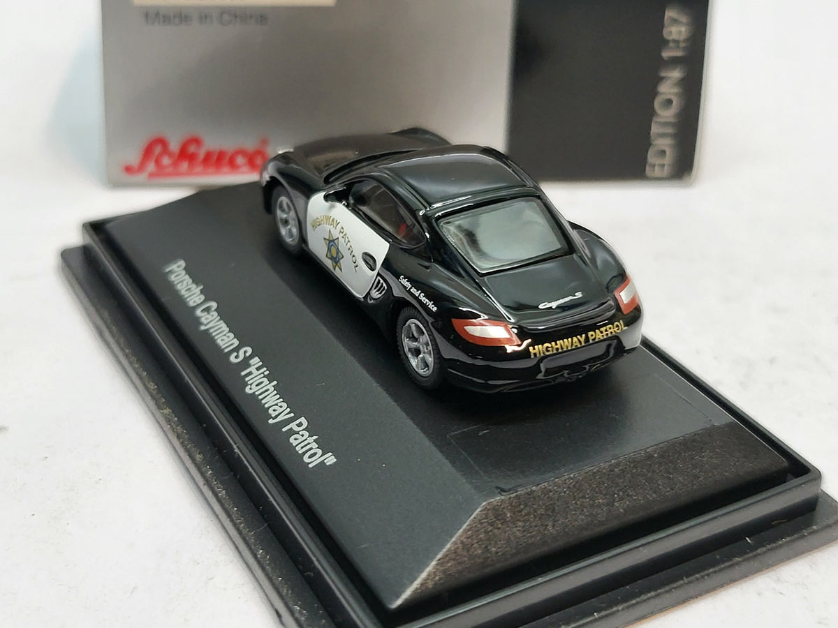 Porsche Cayman S Highway Patrol - Schuco 1:87