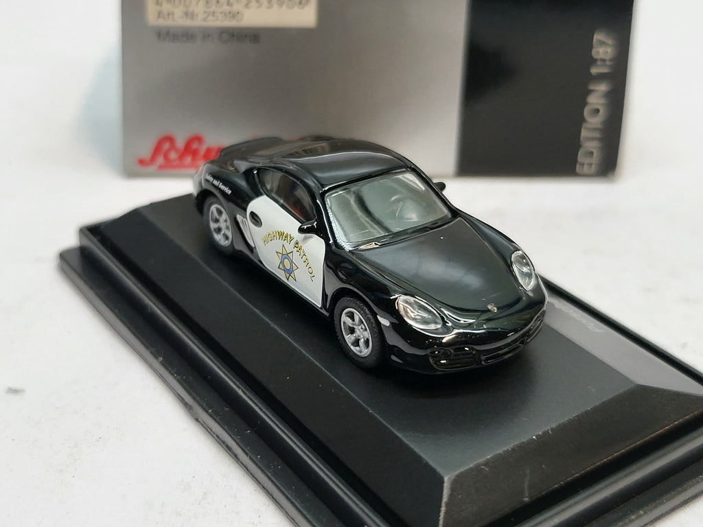 Porsche Cayman S Highway Patrol - Schuco 1:87