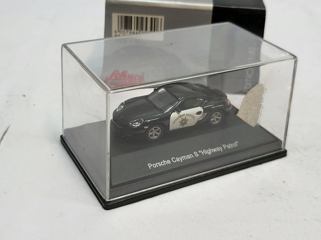 Porsche Cayman S Highway Patrol - Schuco 1:87