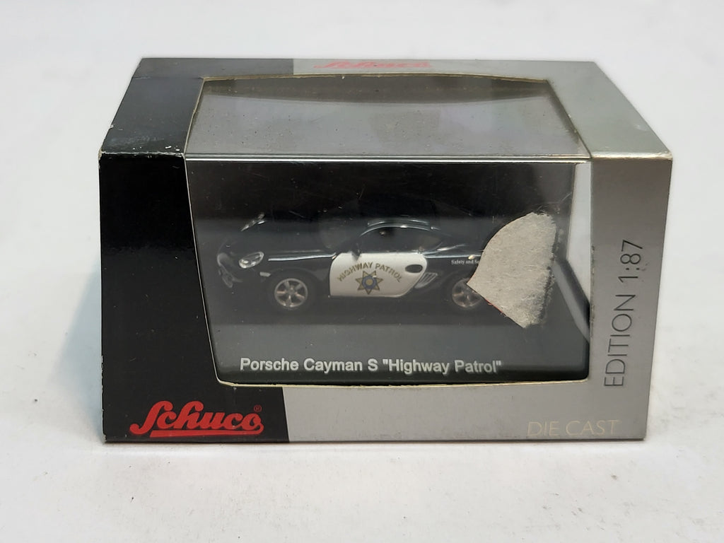 Porsche Cayman S Highway Patrol - Schuco 1:87