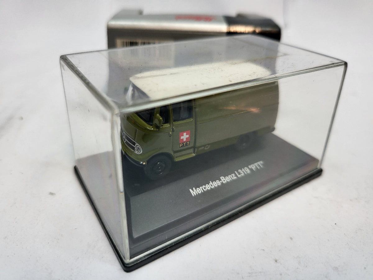 Mercedes-Benz L319 PTT Groen - Schuco 1:87