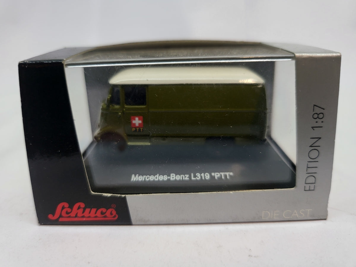 Mercedes-Benz L319 PTT Groen - Schuco 1:87