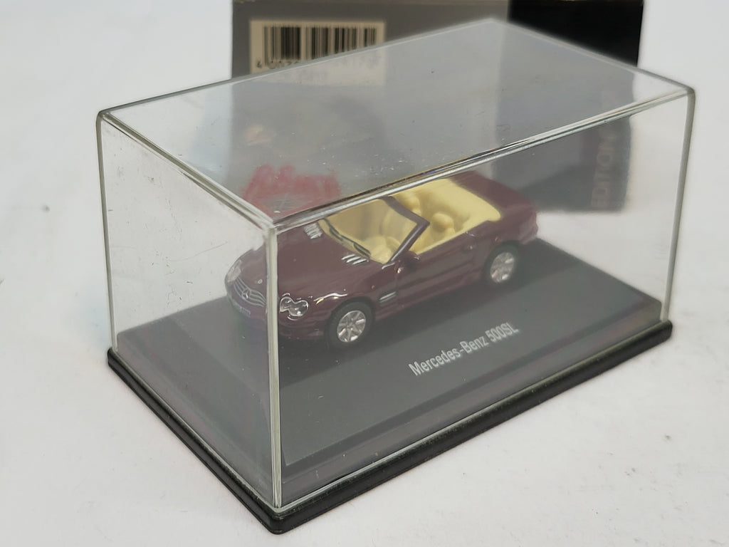 Mercedes-Benz 500SL Cabriolet Bordeaux Rood - Schuco 1:87
