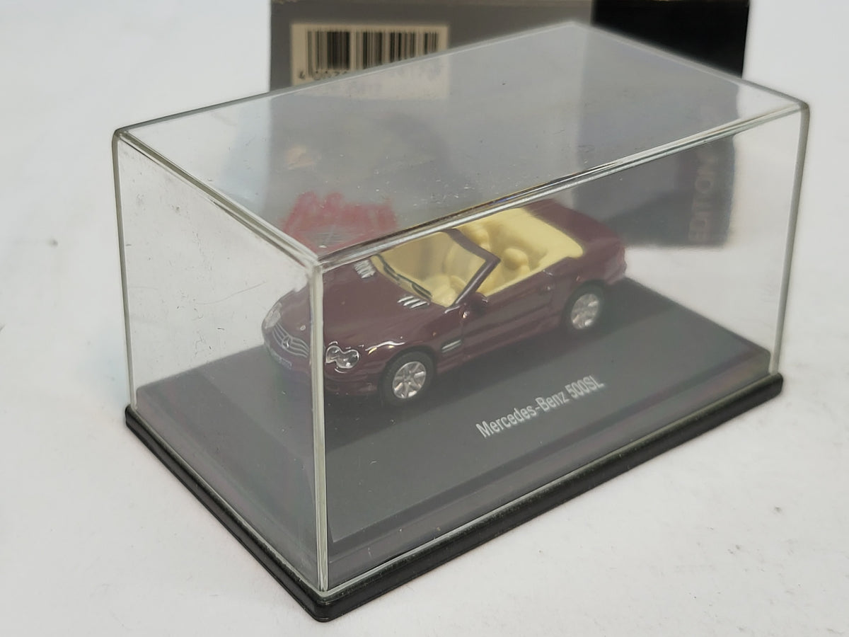 Mercedes-Benz 500SL Cabriolet Bordeaux Rood - Schuco 1:87