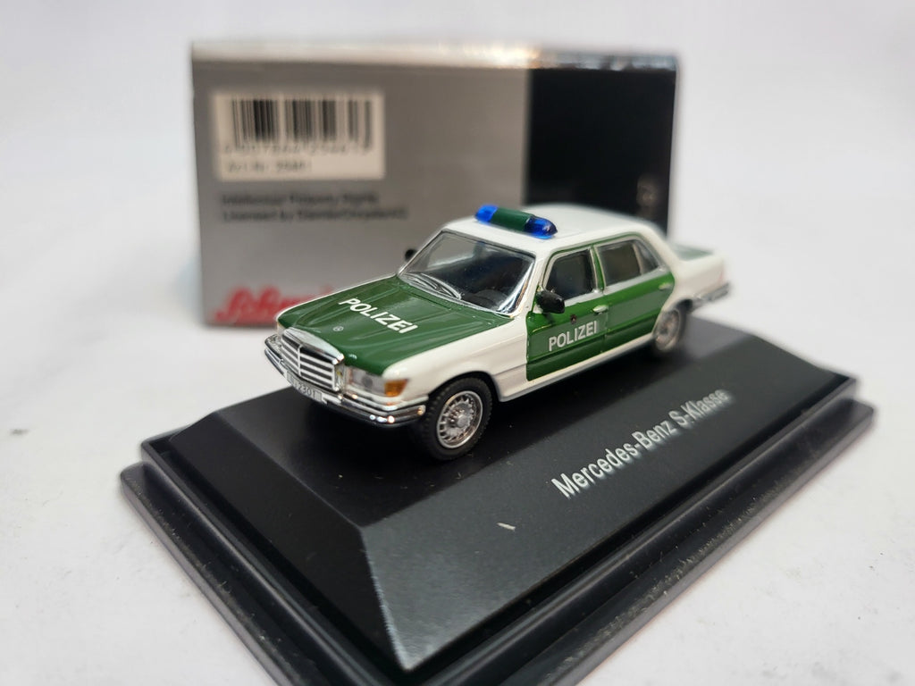 Mercedes-Benz S-Klasse Polizei Groen/Wit - Schuco 1:87