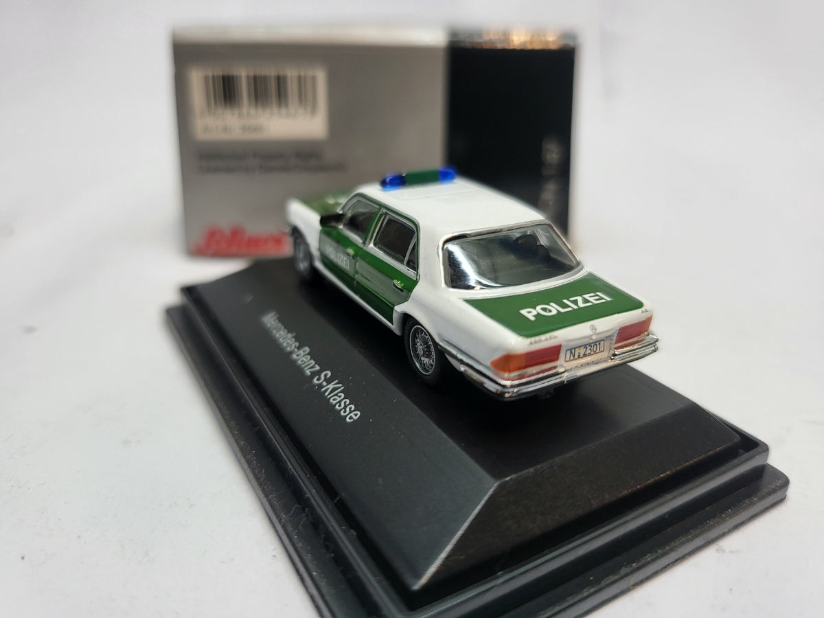 Mercedes-Benz S-Klasse Polizei Groen/Wit - Schuco 1:87