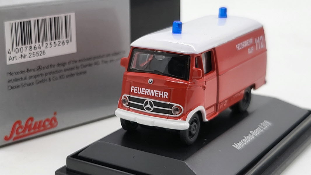 Mercedes-Benz L319 Feuerwehr Ruf 112 - Schuco 1:87