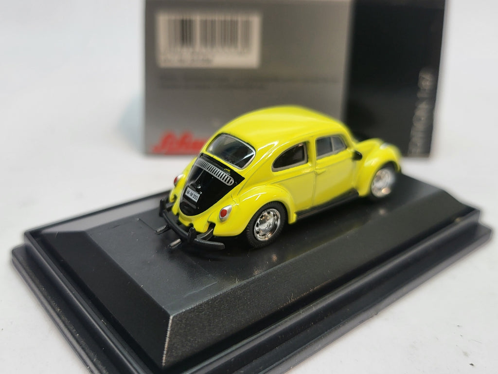 Volkswagen Kever/Beetle Geel/Zwart - Schuco 1:87