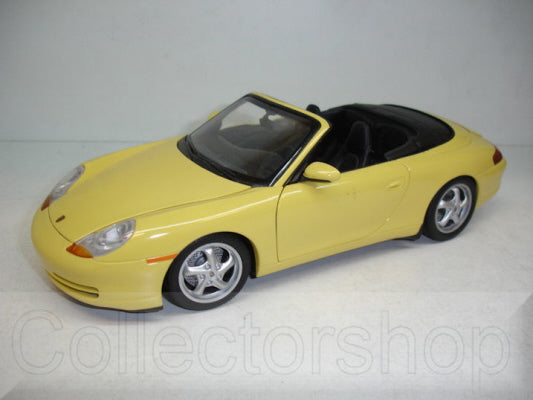 UT Models Porsche 996 Cabrio Yellow - Schaal 1:18
