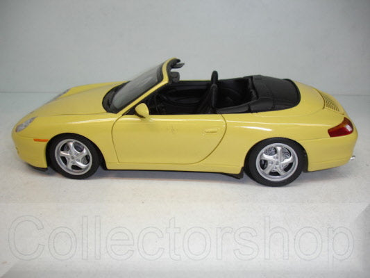 UT Models Porsche 996 Cabrio Yellow - Schaal 1:18