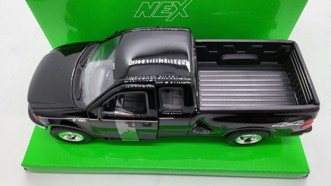 Ford F-150 Flareside Supercab Zwart 1999 Welly 1:24