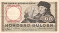 P-088a Nederland 100 Gulden 1953 Erasmus 121-1