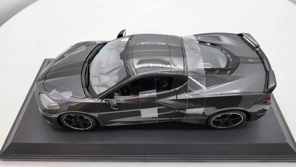 Maisto Chevrolet Corvette C8 Stingray Metallic Donkergrijs 2020 - Schaal 1:18
