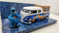 Jada Toys Volkswagen Bus T1 PickUp Cookie Monster Blauw 1963 - Schaal 1:24