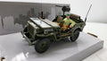 Cararama: Jeep Willys Open Top Gun + Man - Schaal 1:43