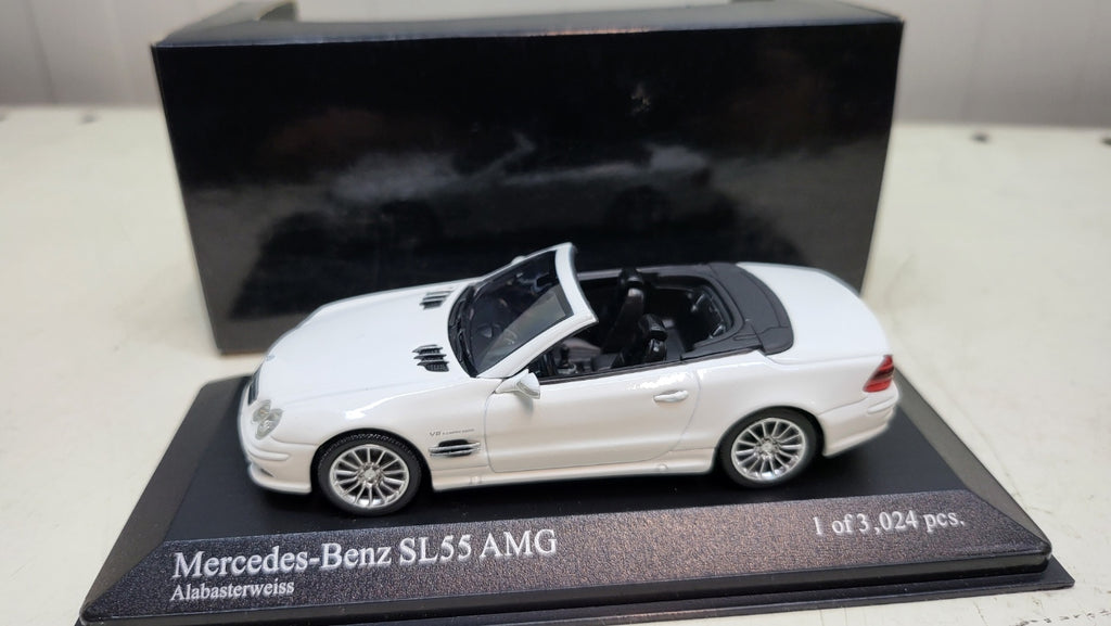 Minichamps Mercedes-Benz SL55 AMG Wit 2007 - Schaal 1:43