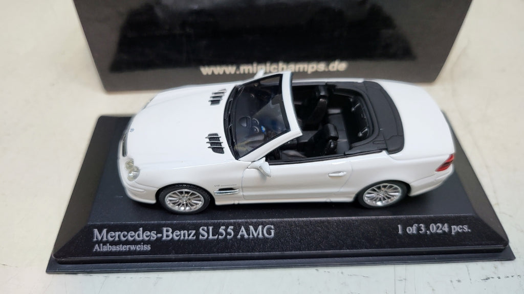 Minichamps Mercedes-Benz SL55 AMG Wit 2007 - Schaal 1:43